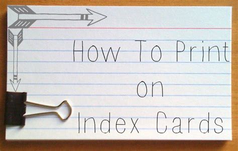 How to Print onto Index Cards: A Journey Through the Labyrinth of Stationery Precision